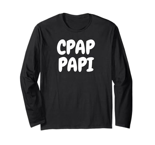 CPAP Papi Funny Sleep Apnea Breathing Machine Design for Men Langarmshirt CPAP Papi Funny Sleep Apnea Breathing Machine Design for Men Langarmshirt von CPAP Comedy Co.