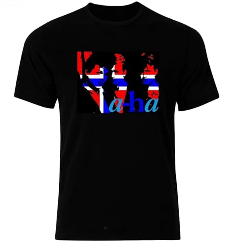 AHA-A-HA-T-Shirt-POP-Band-Paul-Waaktaar-Savoy-Morten-Harket-Same-Day-Shipping-Cool von CPFJHY