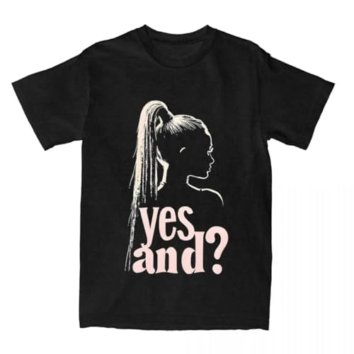 Ariana-Yes-and-T-Shirt-for-Men-Women-Cotton-Tops-Hip-Hop-Grande-Round-Neck-Short von CPFJHY