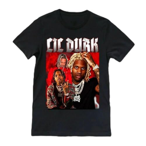CPFJHY Lil-Durk-Rapper-Graphic-Collage-Vintage-Black-Unisex234XL-T-Shirt-BE517 von CPFJHY