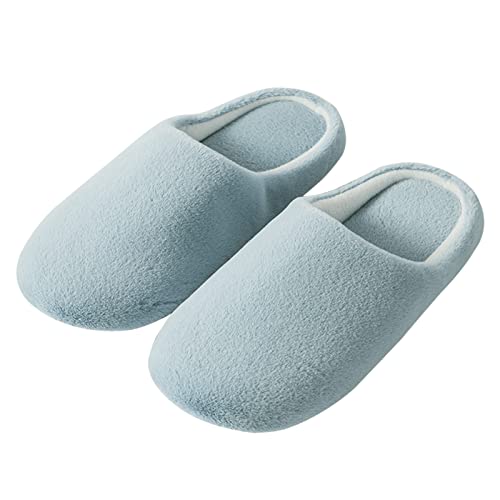 CPIDAH Hausschuhe Damen Winter, Hausschuhe Damen Herren Winter Plüsch Pantoffeln Rutschfeste Unisex Warm Hausschlappen Filzpantoffeln Frauen Bequeme Slippers Grün 40/41 EU von CPIDAH
