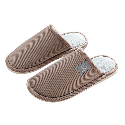 CPIDAH Hüttenschuhe Herren, Hausschuhe Damen Winter Plüsch Pantoffeln Herren Warm Filzpantoffeln Frauen Bequeme Filzhausschuhe Filz Slippers Unisex Rutschfeste Flauschige Schlappen Kaffee 44/45 EU von CPIDAH