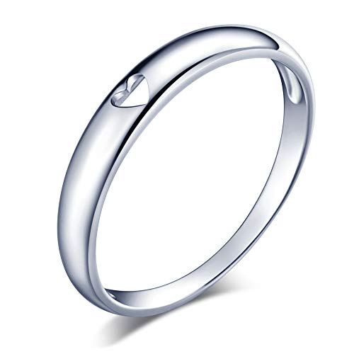 925 Sterling Silber Herren und Damen Paar klingeln, Hohl Liebes paar Ring Ehering, beste Geschenk für Valentinstag und Weihnachten. Größe:63(Innendurchmesser:20.1mm) von CPSLOVE