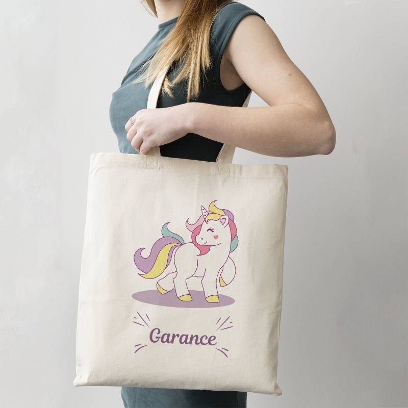 C32 Einkaufstasche „Kleines Einhorn" Anpassbare Einkaufstasche, Personalisierte Tasche, Schultasche C32 Einkaufstasche „Kleines Einhorn" Anpassbare Einkaufstasche, Personalisierte Tasche, Schultasche von CPersonnalisable