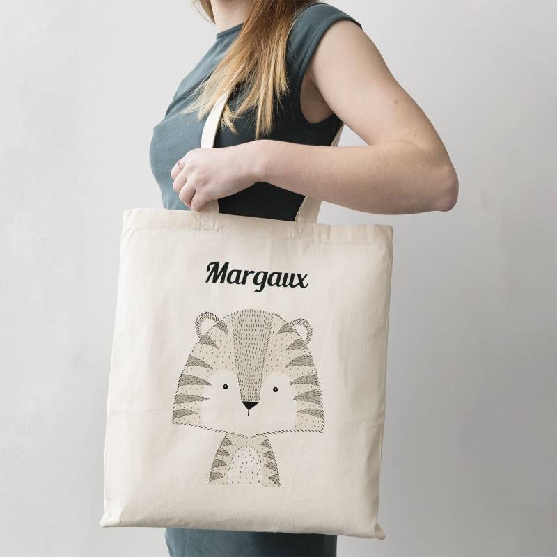 C37 Tragetasche "Kleiner Tiger" Zum Personalisieren - Einkaufstasche Personalisierte Tasche Kleiner Tiger, Schulranzen C37 Tragetasche "Kleiner Tiger" Zum Personalisieren - Einkaufstasche Personalisierte Tasche Kleiner Tiger, Schulranzen von CPersonnalisable