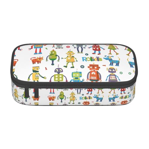 CPyuqw Federmäppchen mit Blumenmotiv und Schmetterlings-Aufdruck, Mehrzweck-Stift-Organizer, Schulbedarf, Schreibwaren, Make-up und Bürogebrauch, Niedliche Cartoon-Roboter, Einheitsgröße, Schulranzen CPyuqw Federmäppchen mit Blumenmotiv und Schmetterlings-Aufdruck, Mehrzweck-Stift-Organizer, Schulbedarf, Schreibwaren, Make-up und Bürogebrauch, Niedliche Cartoon-Roboter, Einheitsgröße, Schulranzen von CPyuqw