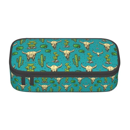CPyuqw Federmäppchen mit Blumenmotiv und Schmetterlings-Aufdruck, Mehrzweck-Stift-Organizer, Schulbedarf, Schreibwaren, Make-up und Bürogebrauch, Niedlicher Kaktus und Totenkopf., Einheitsgröße CPyuqw Federmäppchen mit Blumenmotiv und Schmetterlings-Aufdruck, Mehrzweck-Stift-Organizer, Schulbedarf, Schreibwaren, Make-up und Bürogebrauch, Niedlicher Kaktus und Totenkopf., Einheitsgröße von CPyuqw