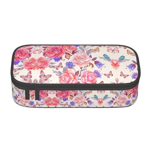 CPyuqw Federmäppchen mit Fisch- und Hai-Aufdruck – Mehrzweck-Stift-Organizer, Schulbedarf, Schreibwaren, Make-up und Bürogebrauch, Blume, Rose, Schmetterling, Einheitsgröße, Schulranzen CPyuqw Federmäppchen mit Fisch- und Hai-Aufdruck – Mehrzweck-Stift-Organizer, Schulbedarf, Schreibwaren, Make-up und Bürogebrauch, Blume, Rose, Schmetterling, Einheitsgröße, Schulranzen von CPyuqw