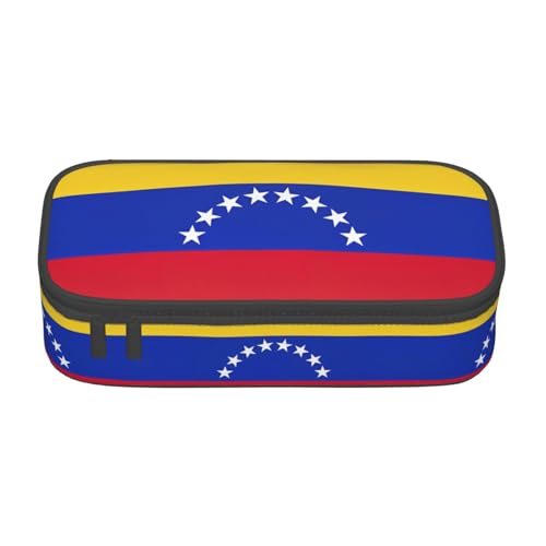 CPyuqw Federmäppchen mit Fisch- und Hai-Aufdruck – Mehrzweck-Stift-Organizer, Schulbedarf, Schreibwaren, Make-up und Bürogebrauch, Flagge Venezuela, Einheitsgröße, Schulranzen von CPyuqw