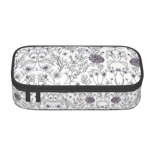 CPyuqw Federmäppchen mit Sonnenuntergang und Delfin-Druck, Mehrzweck-Stift-Organizer, Schulbedarf, Schreibwaren, Make-up und Bürogebrauch, Blühende Kräuter und Kräuterpflanzen, Einheitsgröße CPyuqw Federmäppchen mit Sonnenuntergang und Delfin-Druck, Mehrzweck-Stift-Organizer, Schulbedarf, Schreibwaren, Make-up und Bürogebrauch, Blühende Kräuter und Kräuterpflanzen, Einheitsgröße von CPyuqw