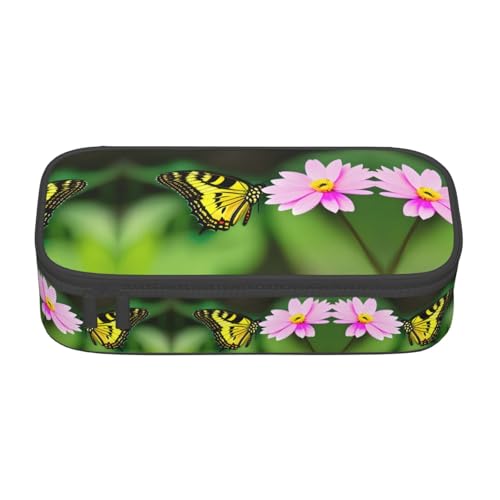 CPyuqw Federmäppchen mit Sushi-Druck – Mehrzweck-Stift-Organizer, Schulbedarf, Schreibwaren, Make-up und Bürogebrauch, Frühlingsblumen-Schmetterling, Einheitsgröße, Schulranzen CPyuqw Federmäppchen mit Sushi-Druck – Mehrzweck-Stift-Organizer, Schulbedarf, Schreibwaren, Make-up und Bürogebrauch, Frühlingsblumen-Schmetterling, Einheitsgröße, Schulranzen von CPyuqw