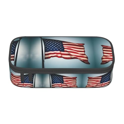 CPyuqw Federmäppchen mit amerikanischer Flagge, Mehrzweck-Stift-Organizer, Schulbedarf, Schreibwaren, Make-up und Bürogebrauch, Amerikanische Flagge, Einheitsgröße, Schulranzen CPyuqw Federmäppchen mit amerikanischer Flagge, Mehrzweck-Stift-Organizer, Schulbedarf, Schreibwaren, Make-up und Bürogebrauch, Amerikanische Flagge, Einheitsgröße, Schulranzen von CPyuqw
