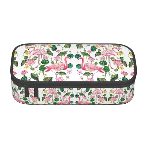 CPyuqw Federmäppchen mit japanischem Sushi-Garnelen-Druck, Mehrzweck-Stift-Organizer, Schulbedarf, Schreibwaren, Make-up und Bürogebrauch, Runde Blätter mit Flamingovogeln, Einheitsgröße, Schulranzen CPyuqw Federmäppchen mit japanischem Sushi-Garnelen-Druck, Mehrzweck-Stift-Organizer, Schulbedarf, Schreibwaren, Make-up und Bürogebrauch, Runde Blätter mit Flamingovogeln, Einheitsgröße, Schulranzen von CPyuqw