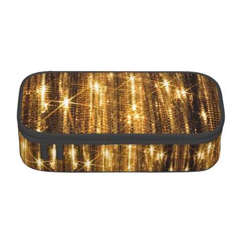 CPyuqw Federmäppchen mit verschiedenen Gemüsemotiven – Mehrzweck-Stift-Organizer, Schulbedarf, Schreibwaren, Make-up und Bürogebrauch, Goldfarbene Pailletten., Einheitsgröße, Schulranzen von CPyuqw