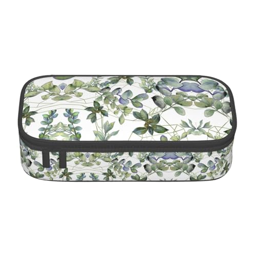 CPyuqw Federmäppchen mit verschiedenen Gemüsemotiven – Mehrzweck-Stift-Organizer, Schulbedarf, Schreibwaren, Make-up und Bürogebrauch, Grüne Eukalyptusblätter, Einheitsgröße, Schulranzen CPyuqw Federmäppchen mit verschiedenen Gemüsemotiven – Mehrzweck-Stift-Organizer, Schulbedarf, Schreibwaren, Make-up und Bürogebrauch, Grüne Eukalyptusblätter, Einheitsgröße, Schulranzen von CPyuqw