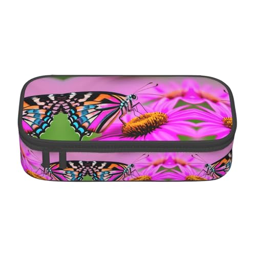 CPyuqw Graues Federmäppchen mit Tribal-Aufdruck – Mehrzweck-Stift-Organizer, Schulbedarf, Schreibwaren, Make-up und Bürogebrauch, Blumenmuster mit Schmetterling, Einheitsgröße, Schulranzen CPyuqw Graues Federmäppchen mit Tribal-Aufdruck – Mehrzweck-Stift-Organizer, Schulbedarf, Schreibwaren, Make-up und Bürogebrauch, Blumenmuster mit Schmetterling, Einheitsgröße, Schulranzen von CPyuqw