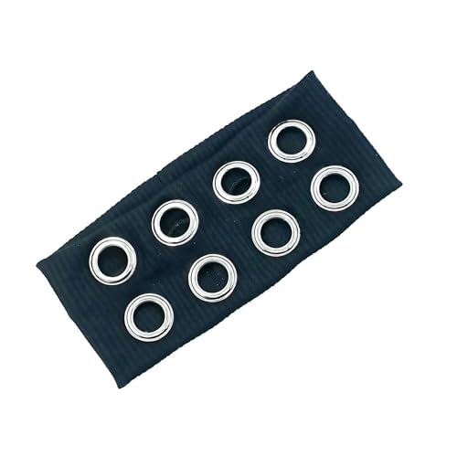 CQEAZ Elastisches Haarband mit ausgehöhlten Ösen für Retro- und Metallrock-Kopfbedeckung, modisches Haar-Accessoire, Damen-Haarband von CQEAZ