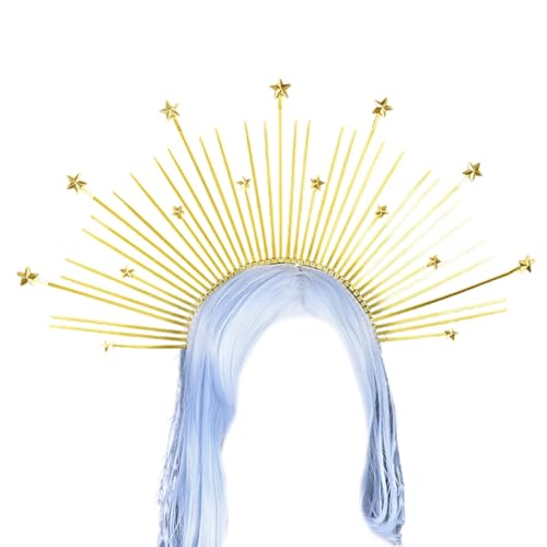 CQEAZ Elegante Göttinnen Stirnbänder Frauen Kronen Legierung Kopfschmuck Elegant Haarreifen für Hochzeiten Partys Göttinnen Stirnbänder von CQEAZ