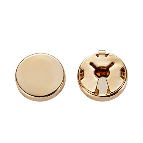 Cuff Button CQEAZ Brass Round Cuff Button 1 Pair Imitation Cufflinks Cufflinks Cufflinks for Men's Wedding Formal Shirt von CQEAZ