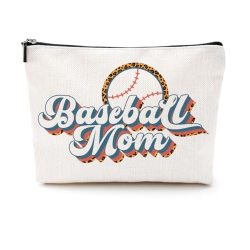 CQM Baseball-Geschenke, Make-up-Tasche, Baseballsachen, Mama, Geschenke für Mutter, Frauen, Baseballspieler-Team, Mehrfarbig 367, 9.6 x 7.4 inches von CQM