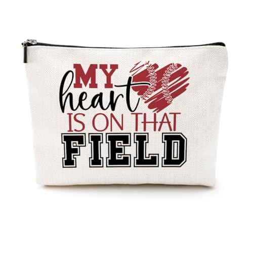 CQM Baseball-Geschenke, Make-up-Tasche, Baseballsachen, Mama, Geschenke für Mutter, Frauen, Baseballspieler-Team, Mehrfarbig 373, 9.6 x 7.4 inches von CQM