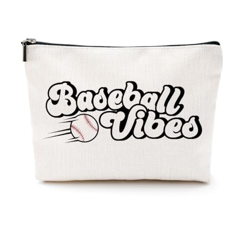 CQM Baseball-Geschenke, Make-up-Tasche, Baseballsachen, Mama, Geschenke für Mutter, Frauen, Baseballspieler-Team, Mehrfarbig 375, 9.6 x 7.4 inches von CQM