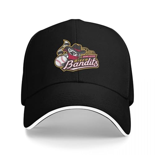 CQPLAAPQ Baseballkappe The-Quad-Cities-River-Bandits-Baseball-Logo-Hut, Strand-Schaum-Party-Hut, Junge Kind von CQPLAAPQ