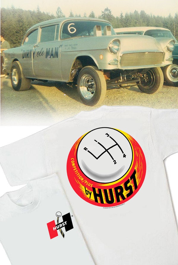 Hurst Wettbewerb Plus Floor Shift Weißes T-Shirt - Hs #046 Schalthebel Gasser Camaro Mopar Gto Ss Amx von CQQLAuto