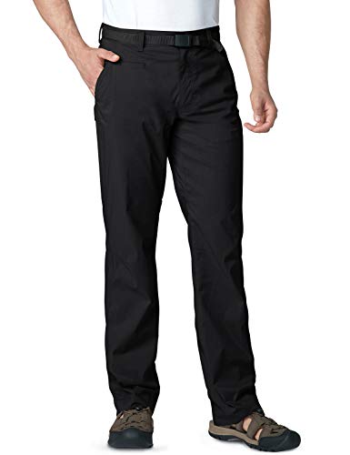 CQR Herren Wasserabweisende, leichte Wanderhose, USF 50+, Stretchhose, Cargohose, Arbeitshose, Txp420 1pack - Black, 34W / 34L von CQR