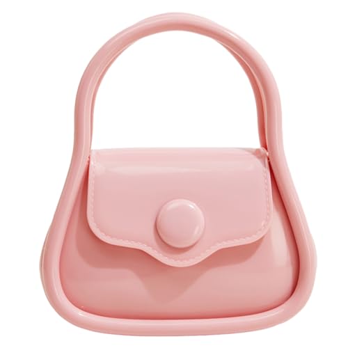 Mini-Pullover-Tasche, Jelly-Geldbörse Für Damen, Damen-Schultertasche Aus Silikon-Jelly, Modische Sommer-Umhängetasche Mit Griff Oben In Bonbonfarbe, Transparente Kristall-Geldbörse, Damenmode Für Dat von CQSJX