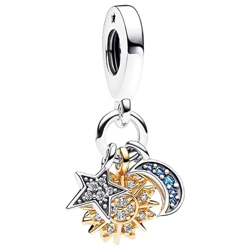 CQWVB Charm Anhänger Damen 925 Sterling Silber für Armband Charms Beads passend für Pandora Armband und Halskette, Kompatibel mit Europäischen Armbänder für Frauen Mädchen von CQWVB
