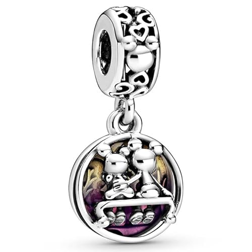CQWVB Charm Anhänger Damen 925 Sterling Silber für Armband Charms Beads passend für Pandora Armband und Halskette, Kompatibel mit Europäischen Armbänder für Frauen Mädchen Z2 von CQWVB