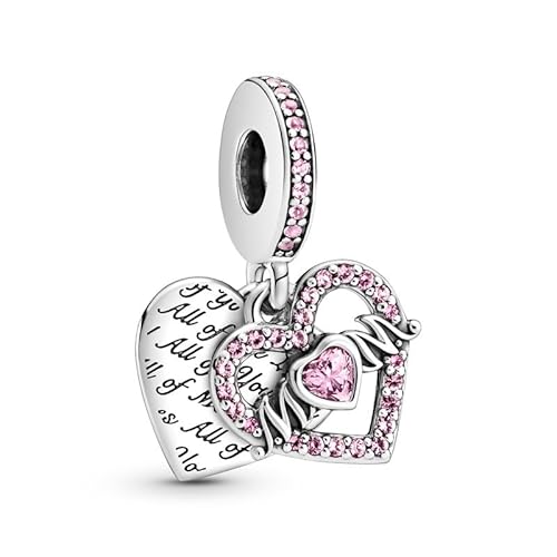 CQWVB Charm Anhänger Damen 925 Sterling Silber für Armband Charms Beads passend für Pandora Armband und Halskette, Kompatibel mit Europäischen Armbänder für Frauen Mädchen von CQWVB
