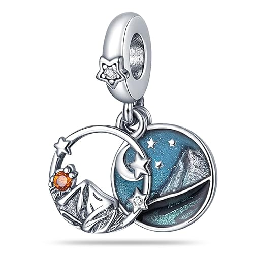 CQWVB Charm Anhänger Damen 925 Sterling Silber für Armband Charms Beads passend für Pandora Armband und Halskette, Kompatibel mit Europäischen Armbänder für Frauen Mädchen von CQWVB