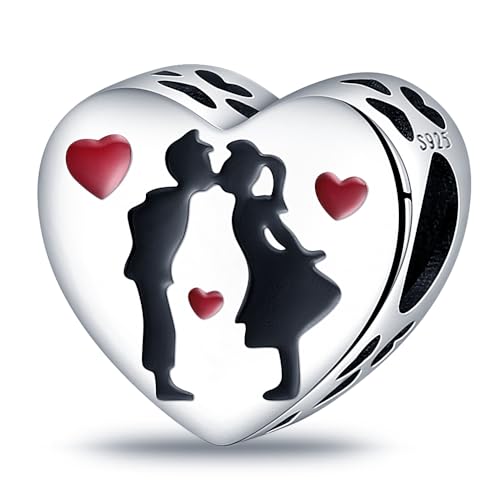 CQWVB Charm Anhänger Damen 925 Sterling Silber für Armband Charms Beads passend für Pandora Armband und Halskette, Kompatibel mit Europäischen Armbänder für Frauen Mädchen von CQWVB