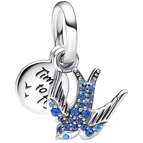 CQWVB Charm Anhänger Damen 925 Sterling Silber für Armband Charms Beads passend für Pandora Armband und Halskette, Kompatibel mit Europäischen Armbänder für Frauen Mädchen von CQWVB
