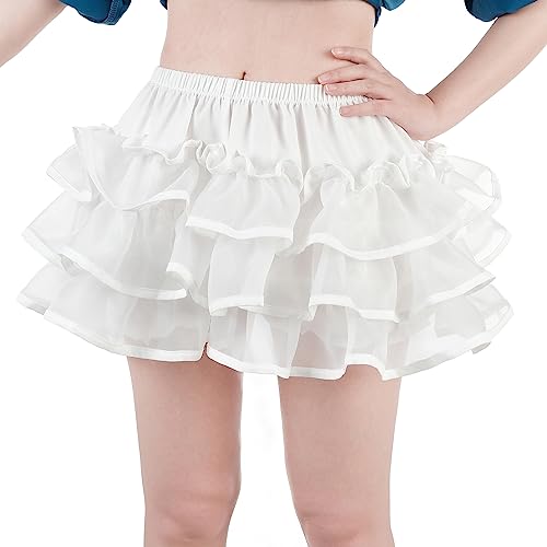 CR ROLECOS Damen Vintage Bloomers mit Spitze Bloomer Shorts viktorianische Renaissance Shorts Tanzen Damen Vintage Bloomers Shorts XXL/3XL von CR ROLECOS