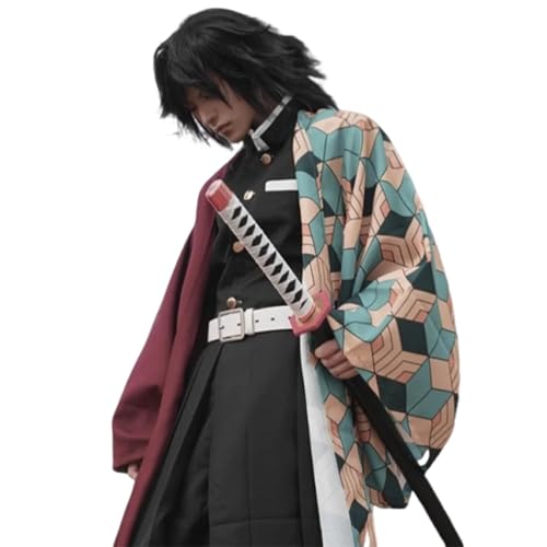 CR ROLECOS Giyuu Tomioka cosplay mädchen Kostüm Anime giyuu tomioka cosplay Vollständiger Satz Halloween 3XL von CR ROLECOS