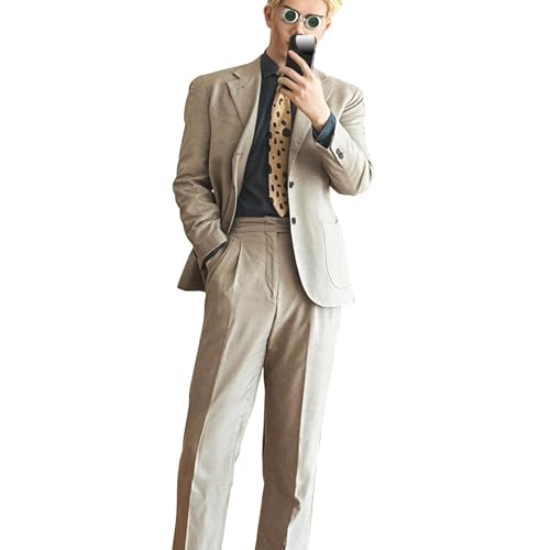 CR ROLECOS Nanami Kento Oberschule Cosplay-Kostüm aus dem Jujutsu Kaisen Anime, Halloween-Kostüm Anime Männer Fasching Karneval Party-Outfits S mit Perücke XXL von CR ROLECOS