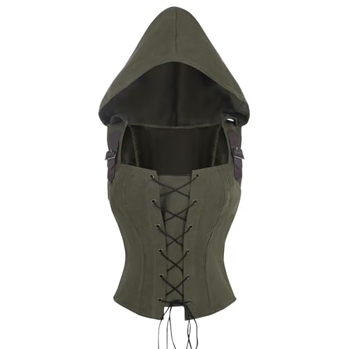 CR ROLECOS Renaissance Korsett Weste Damen Schnüren ärmellos Pirat Gothic Kapuzen Kostüm Grün S CR ROLECOS Renaissance Korsett Weste Damen Schnüren ärmellos Pirat Gothic Kapuzen Kostüm Grün S von CR ROLECOS
