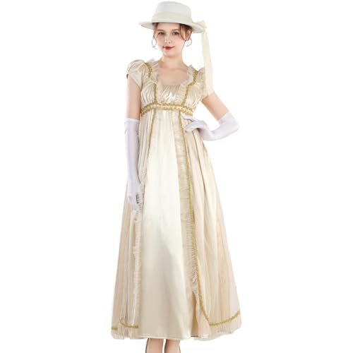 CR ROLECOS Viktorianisches Kleid Regency für Damen Bridgerton-Kleid, Jane Austen, Ballkleid, Empire-Taille M CR ROLECOS Viktorianisches Kleid Regency für Damen Bridgerton-Kleid, Jane Austen, Ballkleid, Empire-Taille M von CR ROLECOS