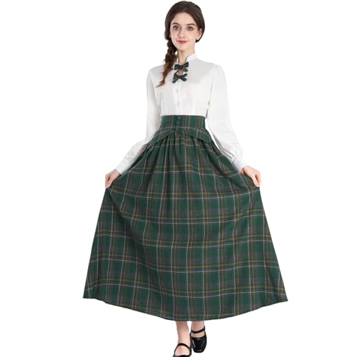 CR ROLECOS Viktorianisches Mittelalte Kleid Damen 2-teilige Kostüm Renaissance Bluse+Mittelalter röcke M von CR ROLECOS