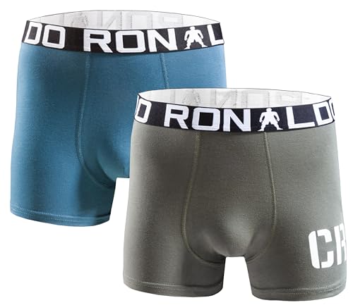 CR7 Ronaldo Jungen Boxershort 2er-Pack (Doppelpack) - CR7 Ronaldo-Mix Gr. 7-9 von CR7 CRISTIANO RONALDO