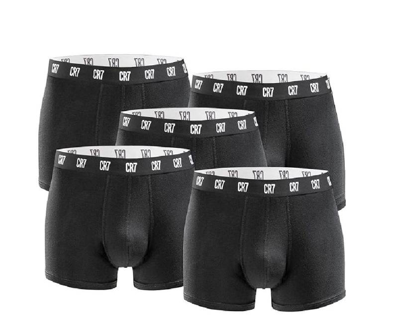 CR7 Boxer CR7 5er Pack Boxershorts Trunk Herren by Cristiano Ronaldo Black-Weiß von CR7