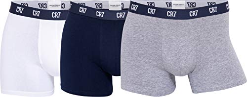 CR7 Christiano Ronaldo 3er Pack Multicolor Large, Blau/Weiß/Grau, L von CR7