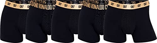 CR7 Cristiano Ronaldo Herren Cr7 Reisetasche aus Bio-Baumwolle, 5 Stück Badehose, Schwarz, L von CR7