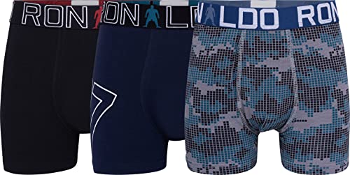 CR7 Cristiano Ronaldo Jungen Cotton Trunks Badehose, Mehrfarbig, 140 von CR7