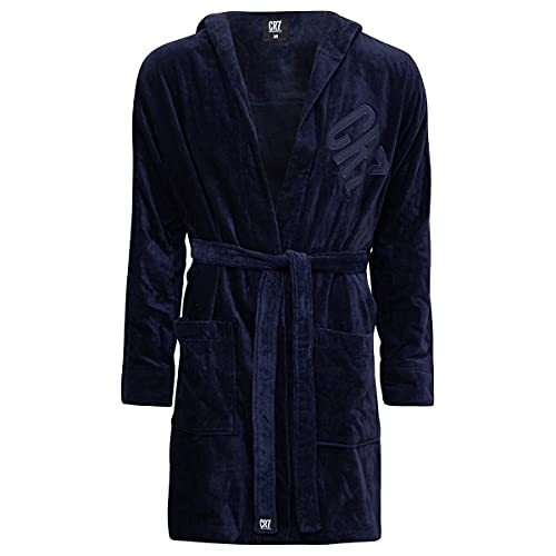 CR7 Herren Men's Bathrobe Robe, Navy, S von CR7