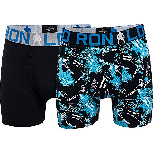 CR7 Jungen Badehose, Black/Blue Multi, 4-6 Jahre von CR7