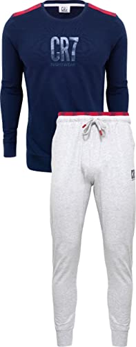 CR7 Jungen Boy's Long Sleeve Pyjama Set Pyjamaset, Navy, 8 Jahre von CR7